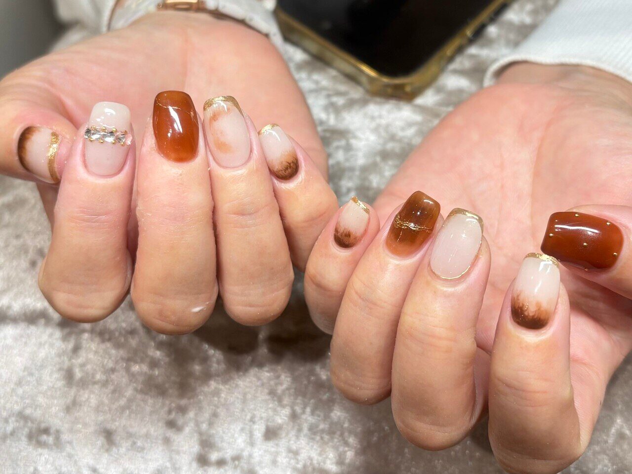 トランスモード！ネイル 秋のニュアンスネイル